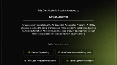 AI Generalist Accelerator Program featured image