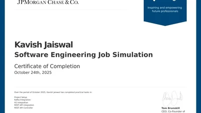 Software Engineering Job Simulation (J.P. Morgan) featured image