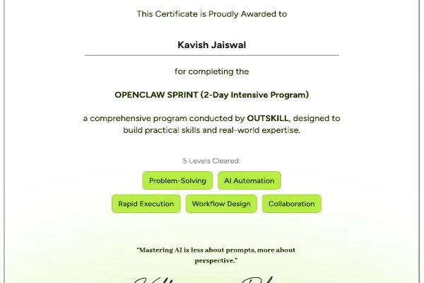 OpenClaw Sprint (AI Masterclass)