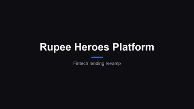 Rupee Heroes Fintech Platform featured image