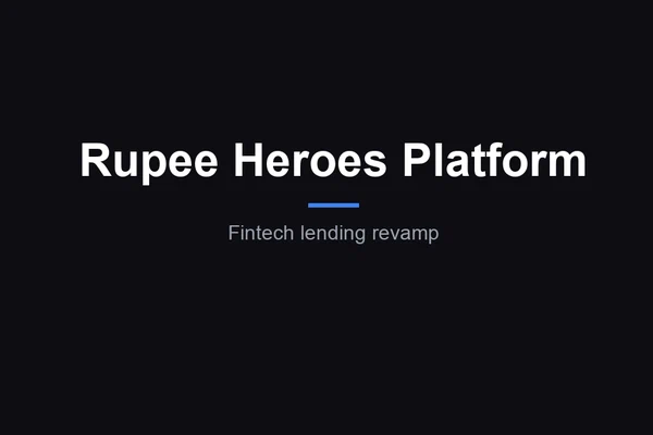 Rupee Heroes Fintech Platform